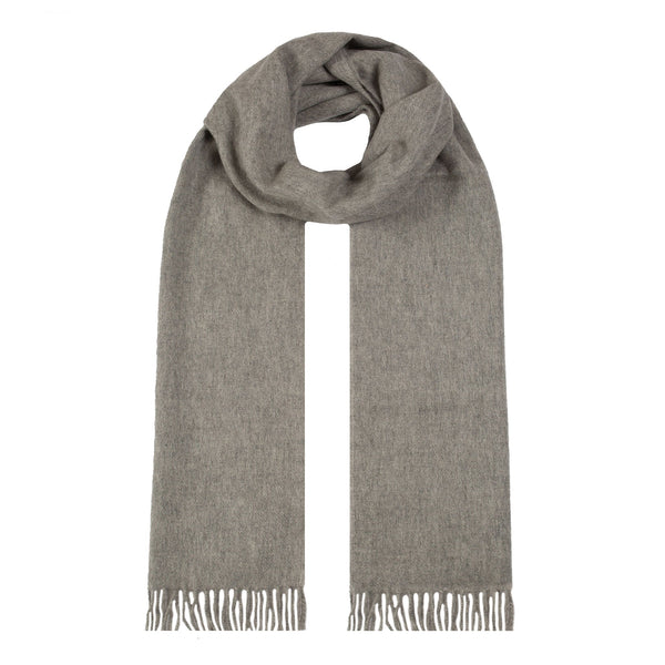 dents Heritage Large Plain Cashmere Scarf with Tassels and Gift Box