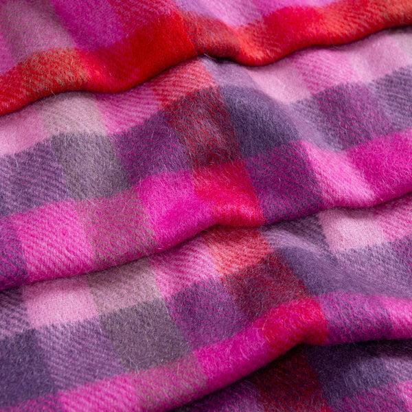 Dents Heritage Plaid Check Cashmere Scarf With Tassels And Gift Box