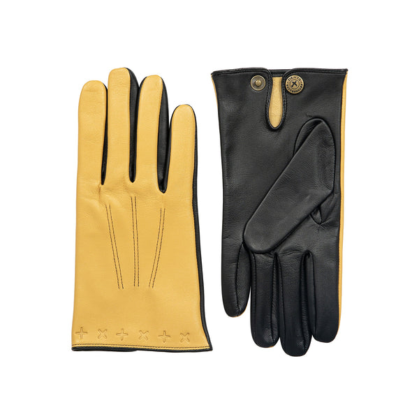 Dents Lando | The Suited Racer X Dents Touchscreen Leather Embossed Gloves