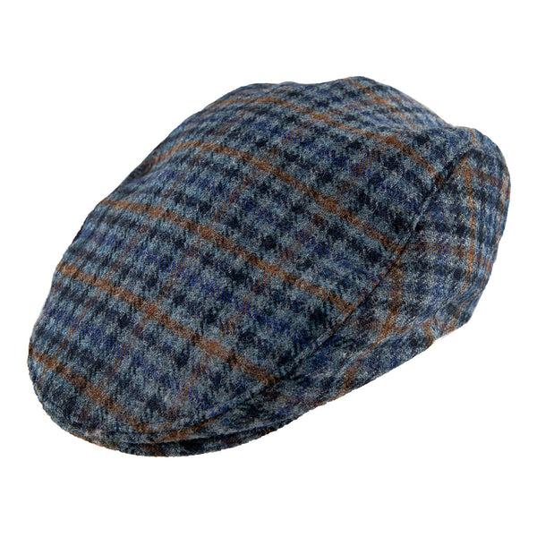 dents Men's Abraham Moon Dogtooth Check Tweed Flat Cap