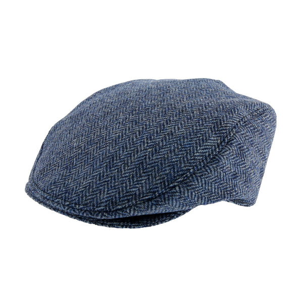 dents Men's Abraham Moon Herringbone Tweed Flat Cap