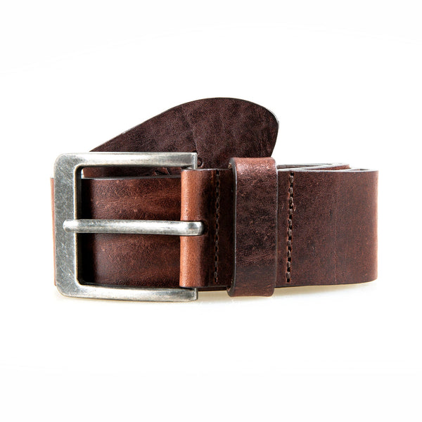 Dents Men’s Heritage Full-Grain Leather Belt With Antique Pewter Buckle