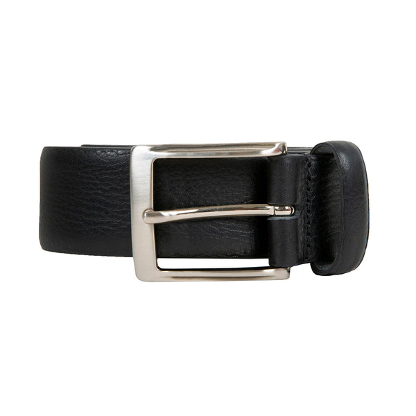Dents Men’s Heritage Full-Grain Leather Belt With Satin Nickel Buckle And Pe