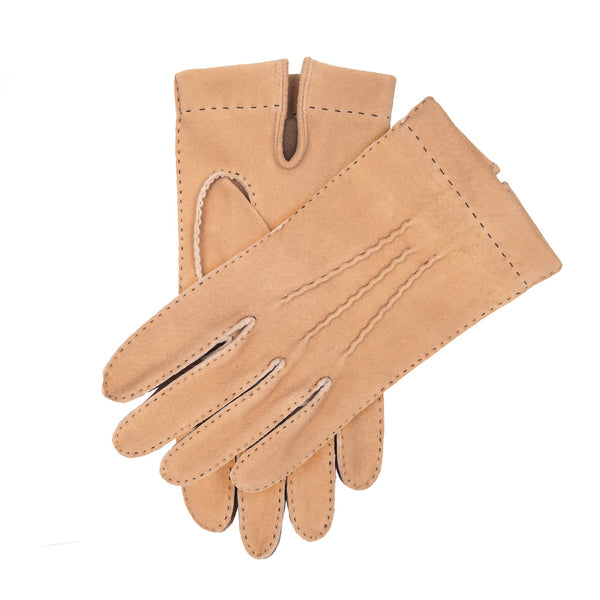 Dents Men’s Heritage Handsewn Three-Point Buckskin Leather Gloves