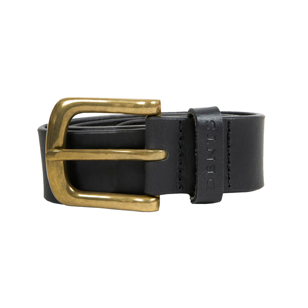 dents Men’s Heritage Lined Full-Grain Leather Belt with Antique Brass Buckle