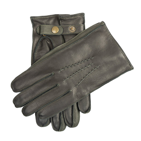 Dents Men's Heritage Three-Point Cashmere-Lined Deerskin Leather Gloves With