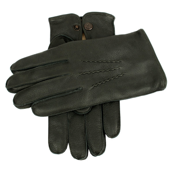 Dents Men's Heritage Three-Point Cashmere-Lined Deerskin Leather Gloves