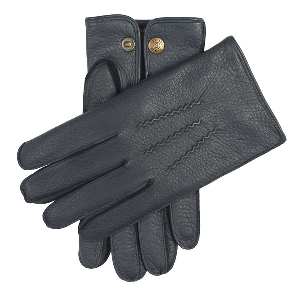 dents Men's Heritage Three-Point Cashmere-Lined Deerskin Leather Gloves