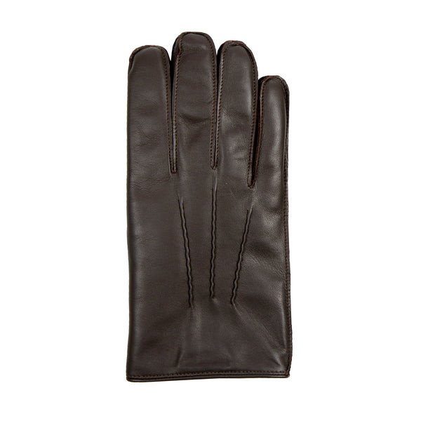 Dents Men's Heritage Three-Point Fur-Lined Leather Gloves