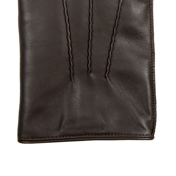 Dents Men's Heritage Three-Point Fur-Lined Leather Gloves