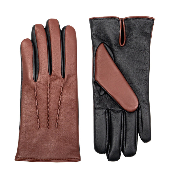 Dents Men’s Heritage Touchscreen Three-Point Cashmere-Lined Leather Gloves