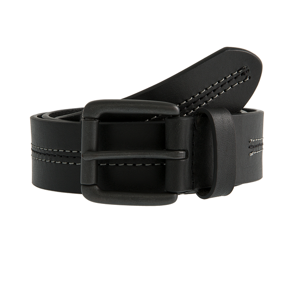 dents Men's Lined Full-Grain Leather Belt with Gunmetal Buckle and Stitch De