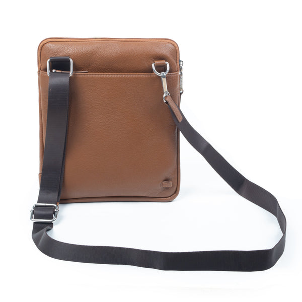 Dents Men's Medium Pebble Grain Leather Crossbody Bag