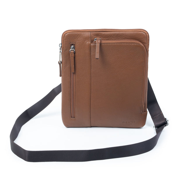 dents Men's Medium Pebble Grain Leather Crossbody Bag