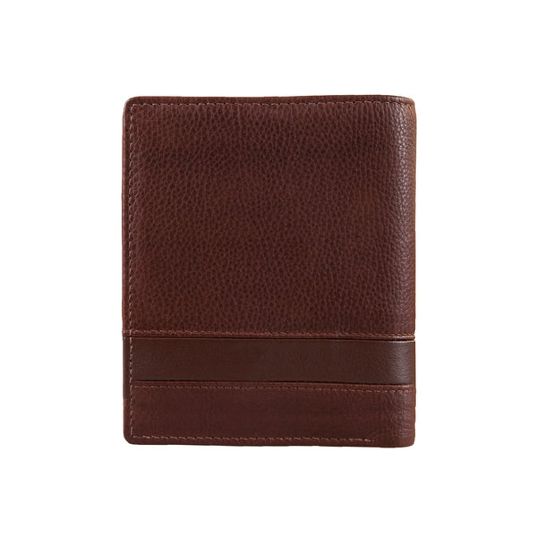 Dents Men's Pebble Grain Leather Bifold Wallet With RFID Blocking And Zipped