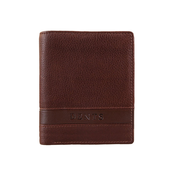 dents Men's Pebble Grain Leather Bifold Wallet with RFID Blocking and Zipped