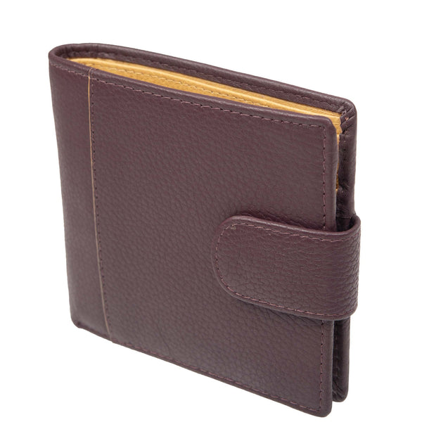 Dents Men's Pebble Grain Leather Bifold Wallet With RFID Blocking And Coin P
