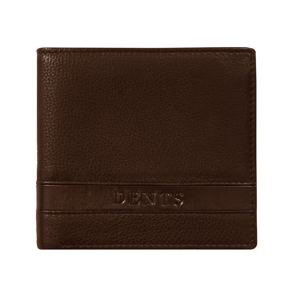 dents Men's Pebble Grain Leather Bifold Wallet with RFID Blocking