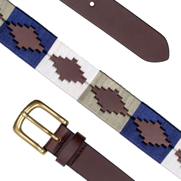 Dents Men's Polo Full-Grain Leather Belt With Brass Buckle