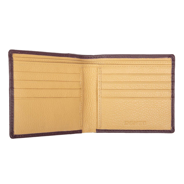Dents Men's Slim Pebble Grain Leather Bifold Wallet With RFID Blocking