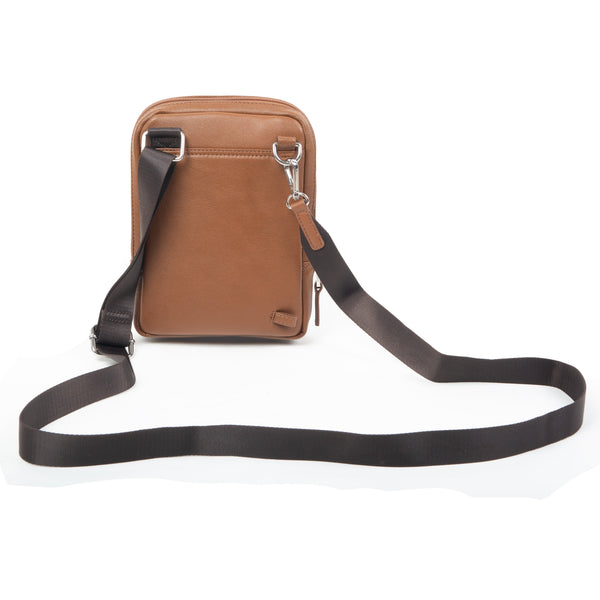 Dents Men's Small Pebble Grain Leather Crossbody Bag