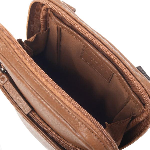 Dents Men's Small Pebble Grain Leather Crossbody Bag