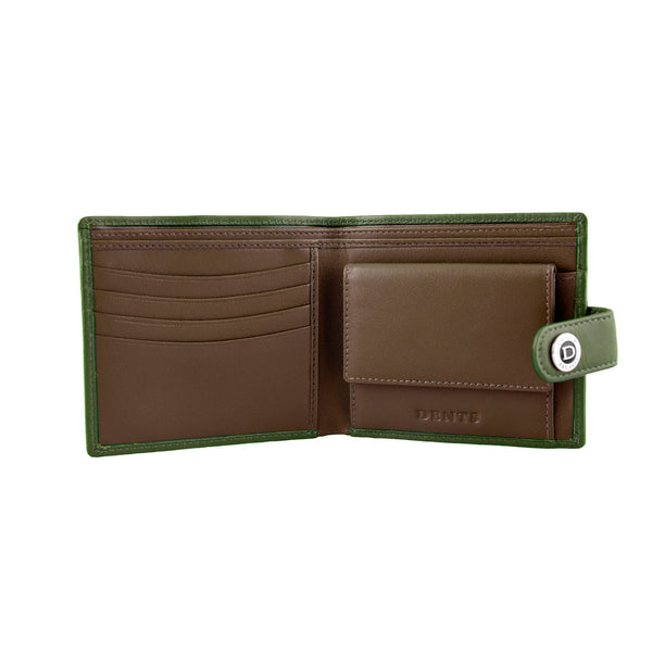Dents Men's Smooth Nappa Leather Bifold Wallet With RFID Blocking And Coin P