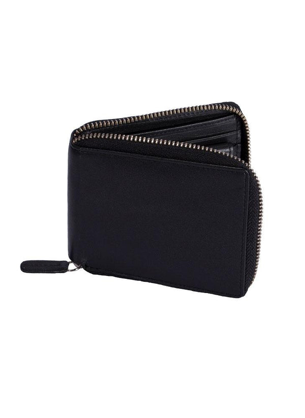 dents Men's Smooth Nappa Leather Zip-Round Wallet with RFID Blocking and Coi