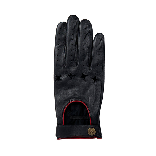 Dents Men's The Suited Racer Touchscreen Leather Driving Gloves With Wristwa
