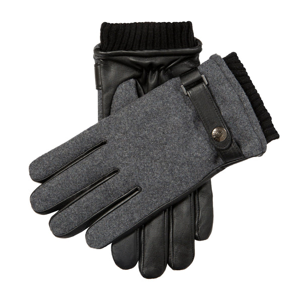dents Men’s Touchscreen Lined Flannel and Leather Gloves dents Men’s Touchscreen Lined Flannel and Leather Gloves