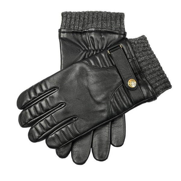 dents Men’s Touchscreen Lined Leather Gloves with Stitch Detail