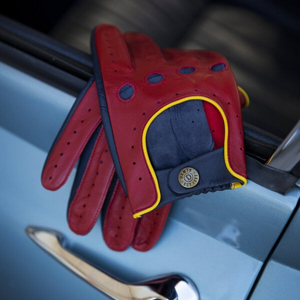 Dents Men’s Touchscreen Three-Colour Leather Driving Gloves