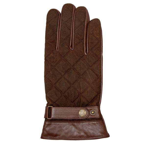 Dents Men's Touchscreen Water-Resistant Fleece-Lined Leather Gloves With Wax