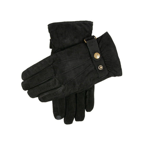 dents Men’s Touchscreen Water-Resistant Three-Point Fleece-Lined Suede Glove