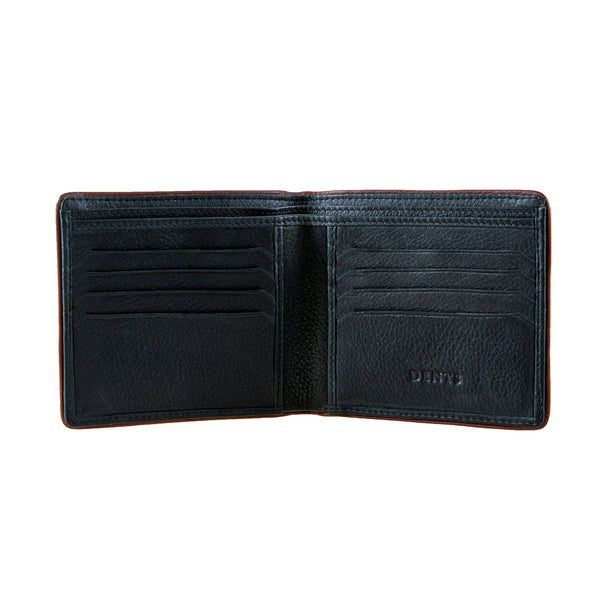 Dents Men's Two-Colour Pebble Grain Leather Bifold Wallet With RFID Blocking