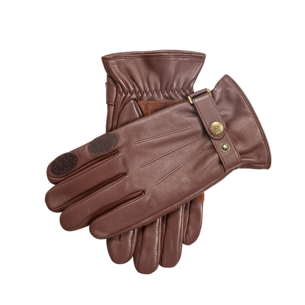 dents Men’s Water-Resistant Three-Point Fleece-Lined Leather Shooting Gloves