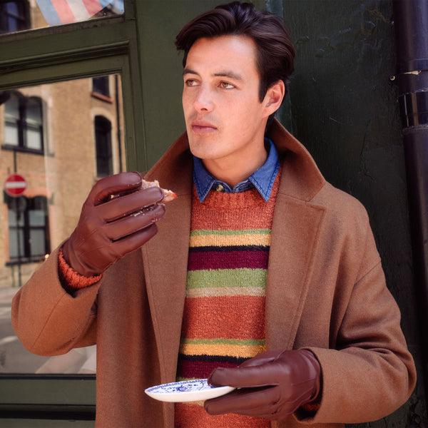 Dents Mendip | Men's Wool Lined Leather Officers Gloves