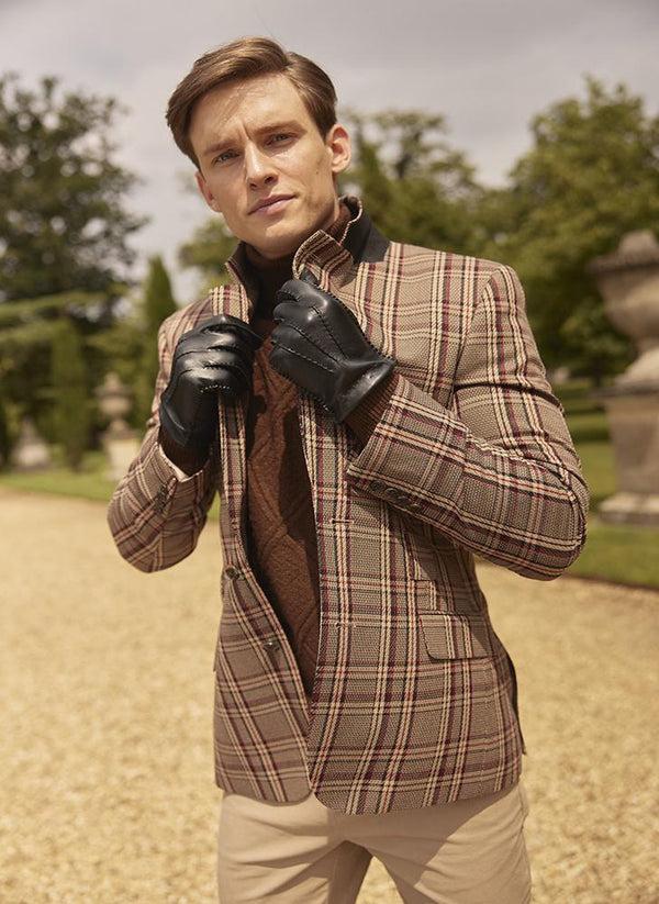 Dents Shaftesbury | Men's Cashmere Lined Touchscreen Leather Gloves