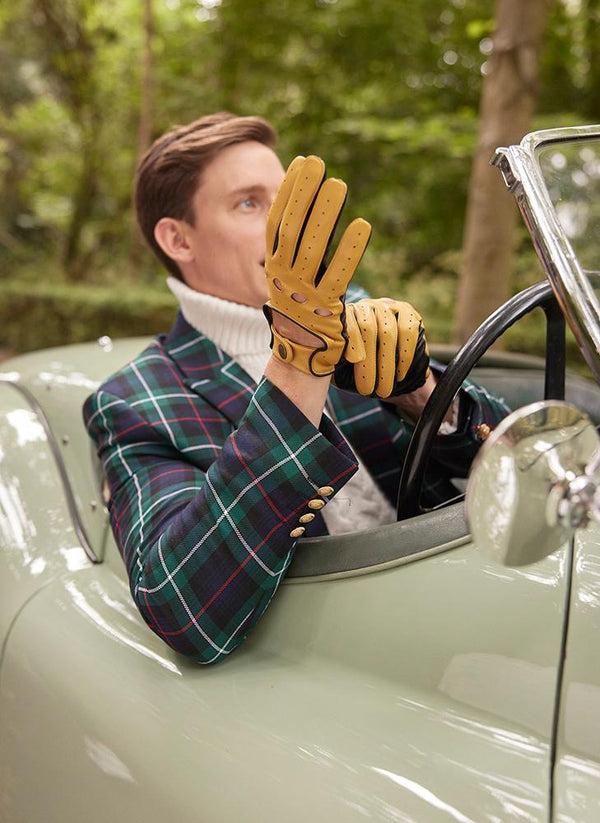 Dents Silverstone | Men's Touchscreen Leather Driving Gloves