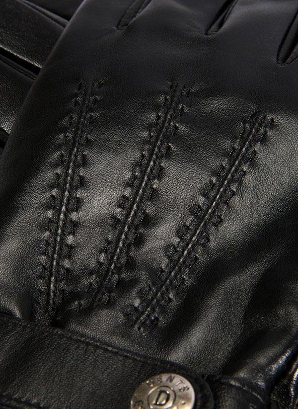 Dents Westbury | Men's Warm Lined Touchscreen Leather Shorter Finger Gloves