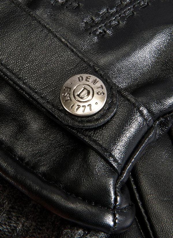Dents Westbury | Men's Warm Lined Touchscreen Leather Shorter Finger Gloves