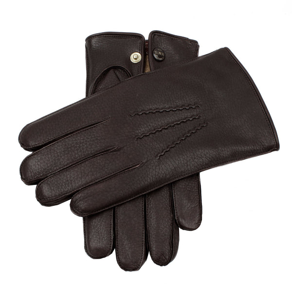 dents Windsor | Men's Fur Lined Deerskin Leather Gloves