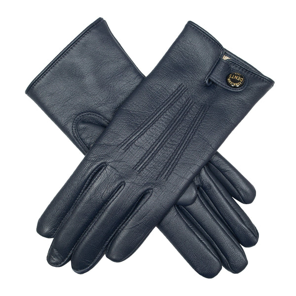 dents Women’s Heritage Touchscreen Three-Point Cashmere-Lined Leather Gloves