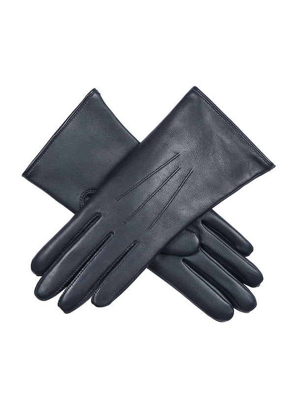 Dents Women’s Heritage Touchscreen Three-Point Fur-Lined Leather Gloves