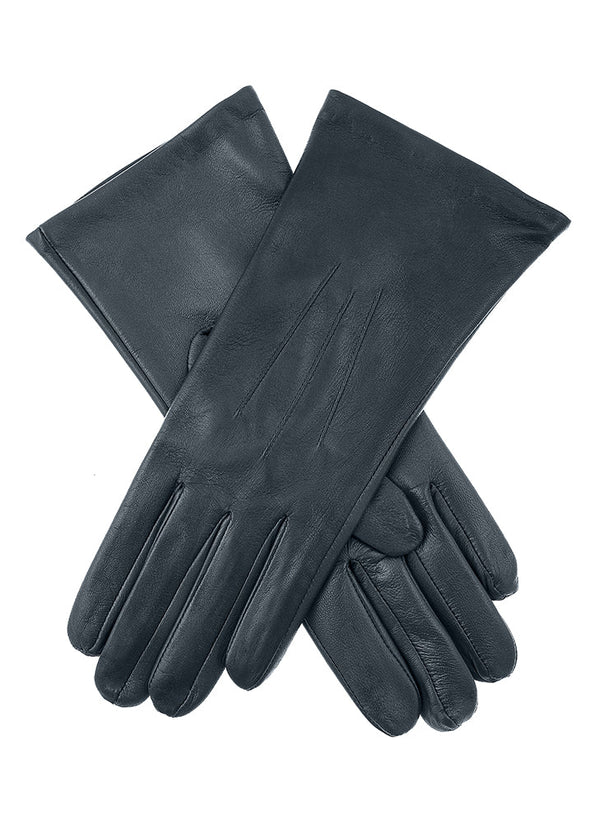 Dents Women's Heritage Touchscreen Three-Point Silk-Lined Leather Gloves