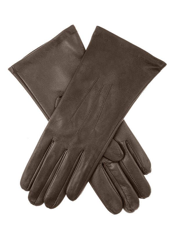 Dents Women's Heritage Touchscreen Three-Point Silk-Lined Leather Gloves