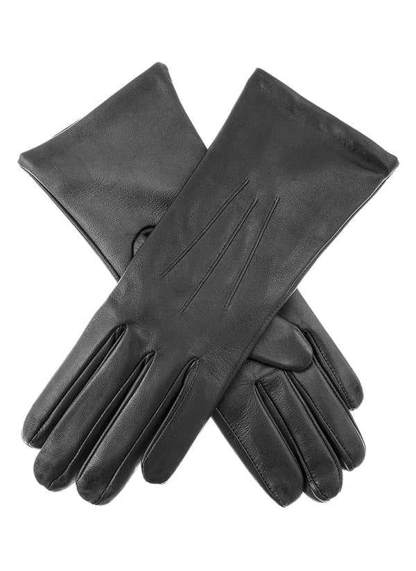 dents Women's Heritage Touchscreen Three-Point Silk-Lined Leather Gloves