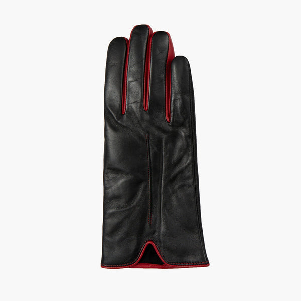 Dents Women’s Single-Point Lined Leather Gloves With Colour Contrast Details