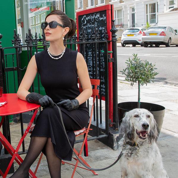 Dents Women’s Touchscreen Three-Point Cashmere-Lined Leather Gloves With But