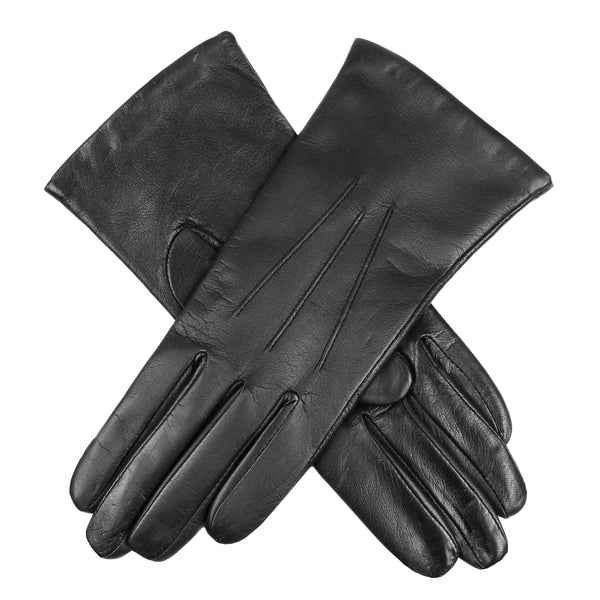 dents Women’s Touchscreen Three-Point Cashmere-Lined Leather Gloves